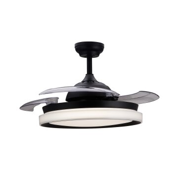 Ventilateur de plafond Philips Bliss LED Noir, 2 lumières