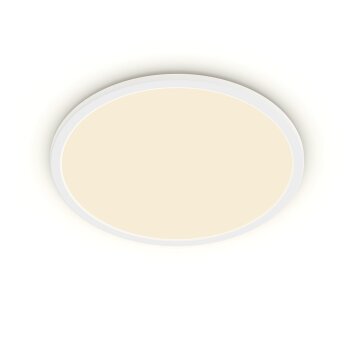 Plafonnier Philips Superslim CL550 LED Blanc, 1 lumière