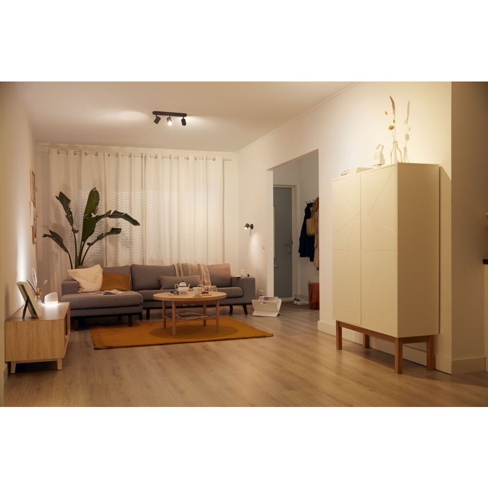 Plafonnier Philips WiZ IMAGEO LED Noir, 3 lumières main product photo