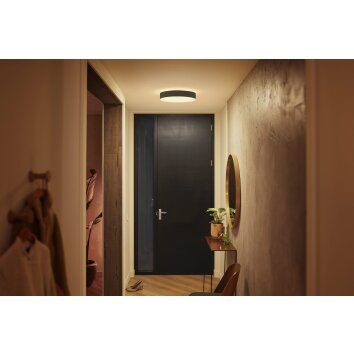 Plafonnier Philips Hue Enrave LED Noir, 1 lumière, Télécommandes