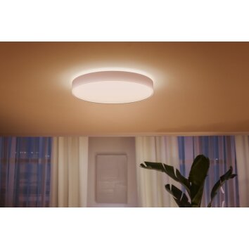 Plafonnier Philips Hue Enrave LED Blanc, 1 lumière, Télécommandes