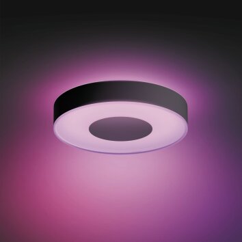 Plafonnier Philips Hue Infuse LED Noir, 1 lumière, Changeur de couleurs