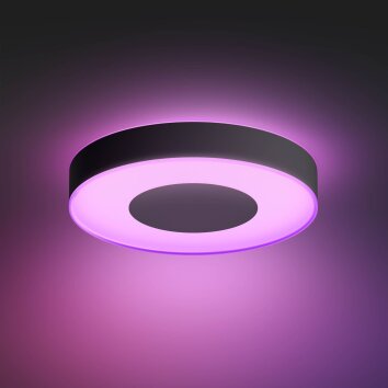 Plafonnier Philips Hue Infuse LED Noir, 1 lumière, Changeur de couleurs