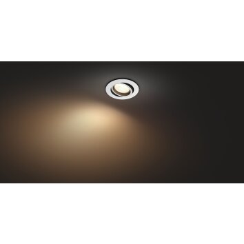 Spot encastrable Philips Hue Centura LED Blanc, 1 lumière, Changeur de couleurs