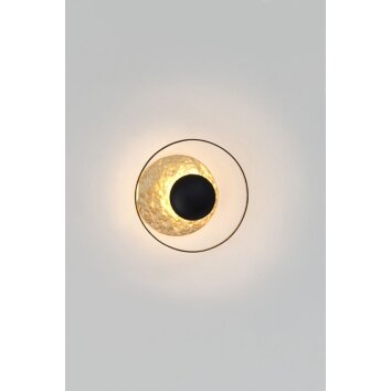 Applique murale Holländer ECLIPSE LED Or, Noir, 3 lumières