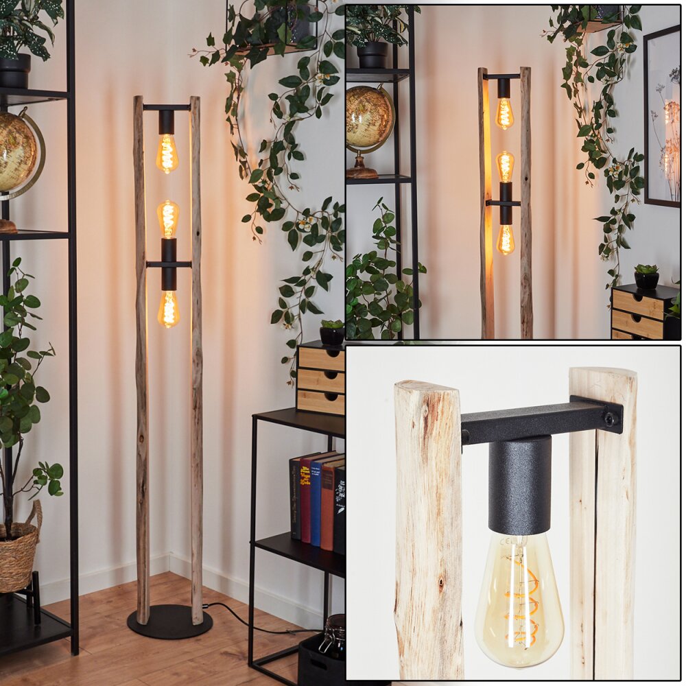 Lampadaire Sande Écru, Noir, 3 lumières main product photo