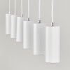 Suspension  Javel Blanc, 6 lumières