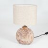 Lampe de table  Lahnus Brun, Couleur bois, Blanc, 1 lumière