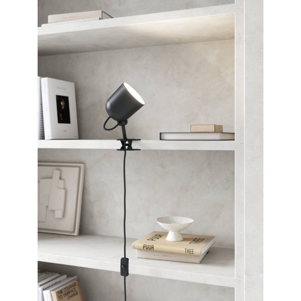 Lampe de bureau design HESTER noire en métal