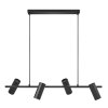 Suspension Nordlux ALANIS Noir, 4 lumières