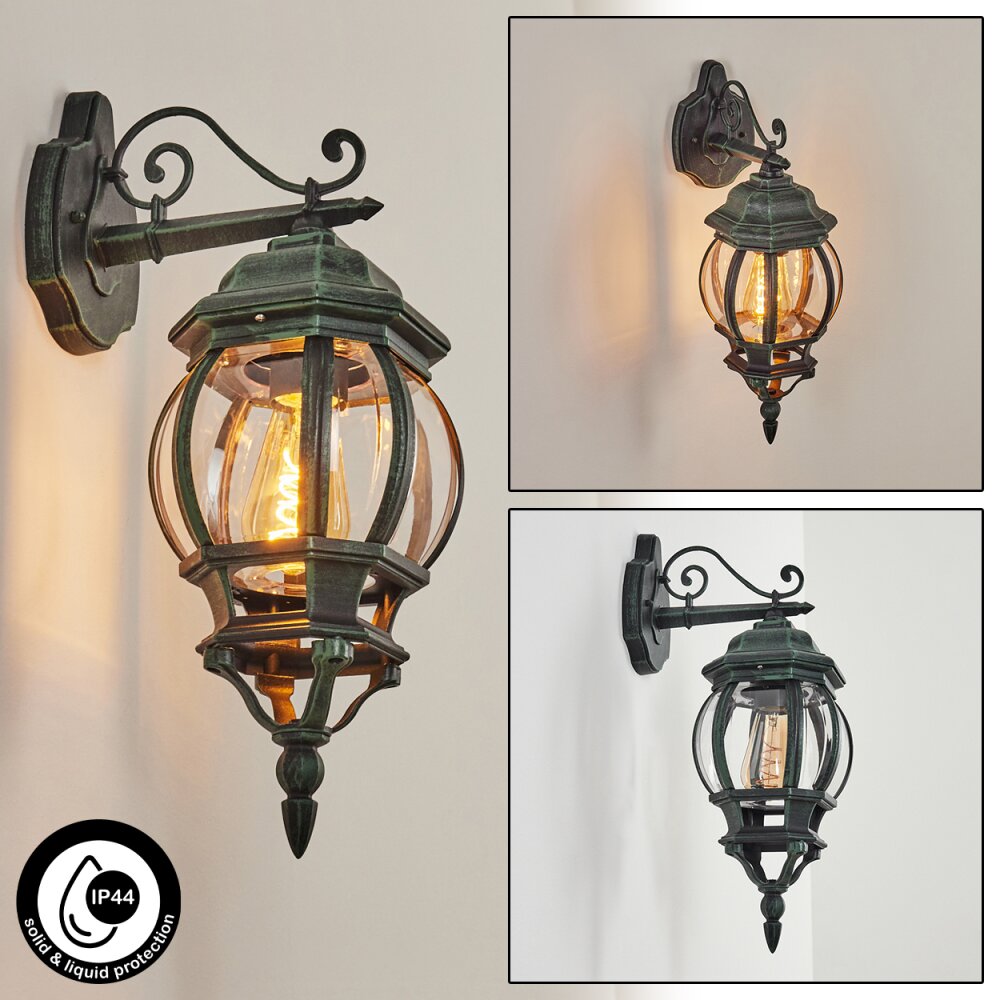 Applique murale d'extérieur Lentua Vert, Noir, 1 lumière main product photo