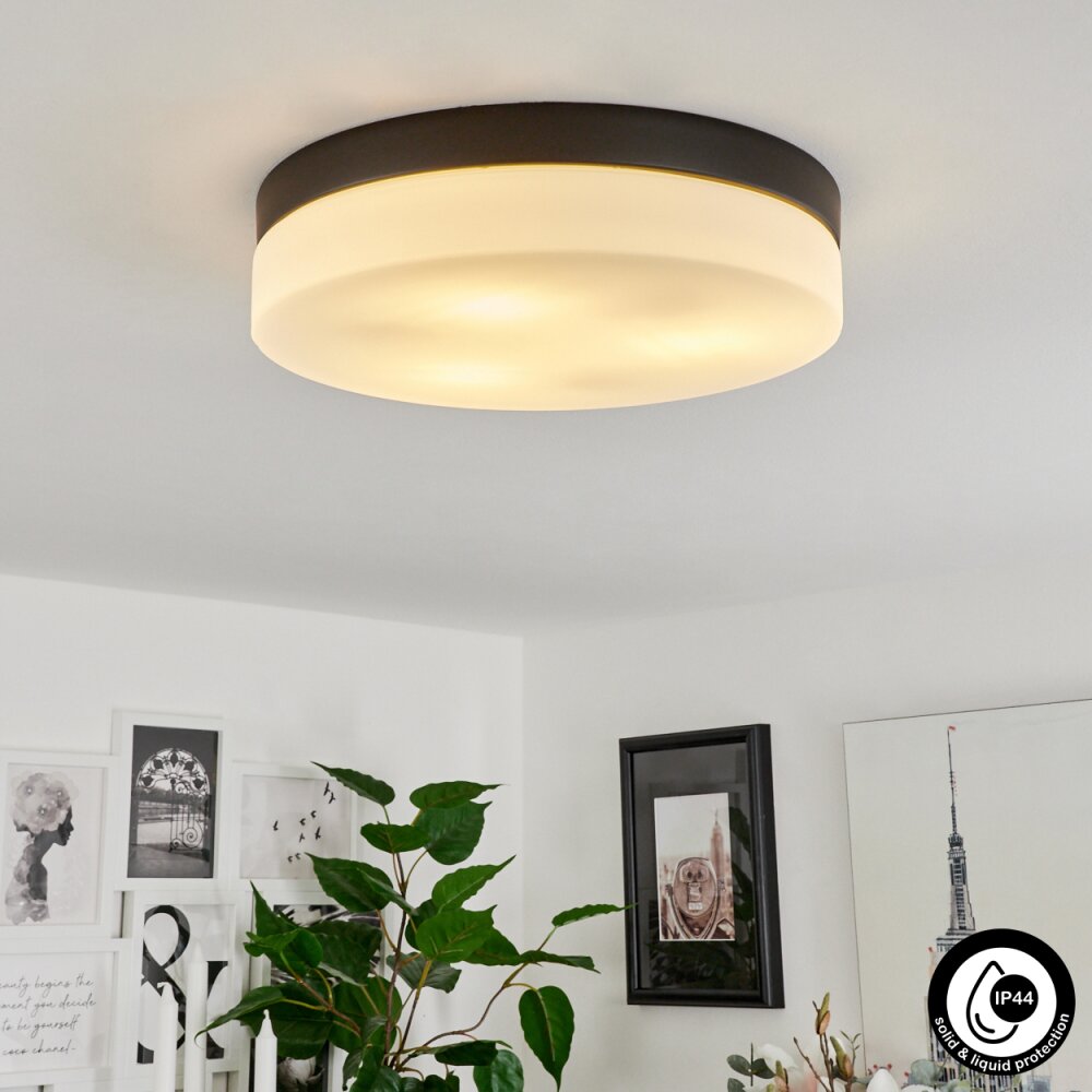 Plafonnier Valpedre Noir, 3 lumières main product photo