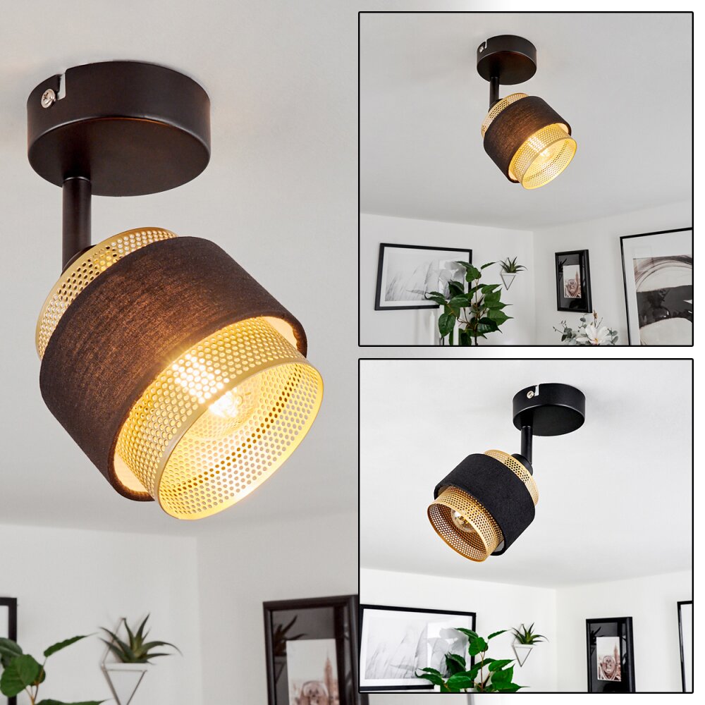 Plafonnier Regueira Noir, 1 lumière main product photo