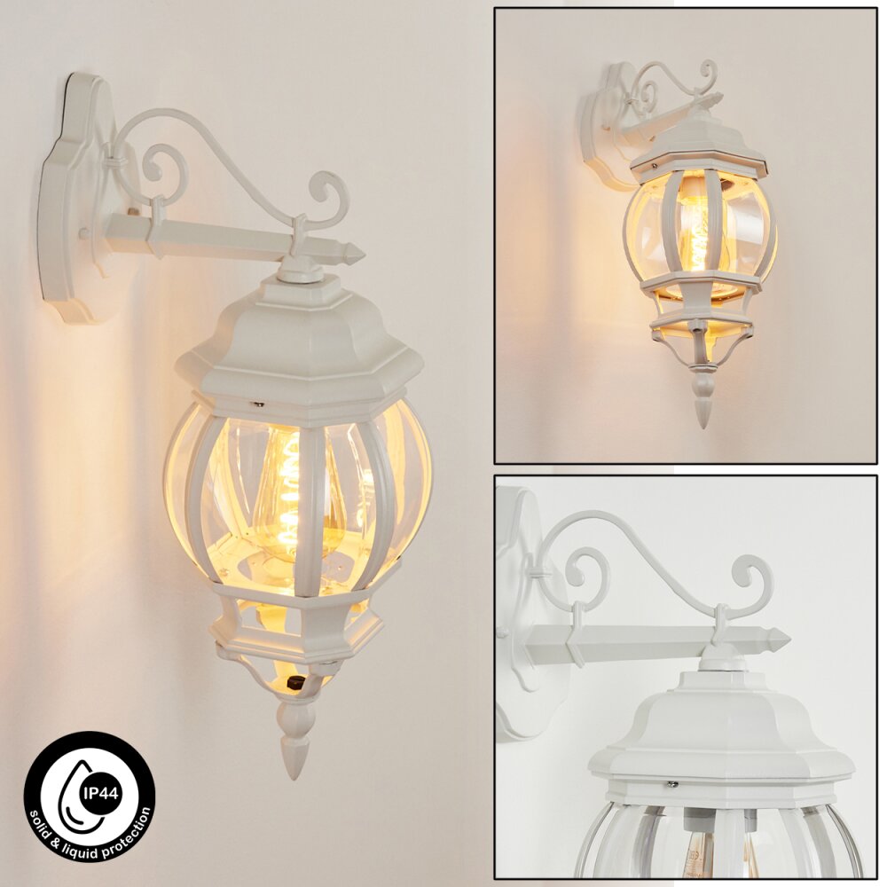 Applique murale d'extérieur Lentua Blanc, 1 lumière main product photo