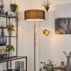 Lampadaire  Murteirinha Nickel mat, Noir, 2 lumières