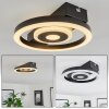 Plafonnier  Canhoso LED Noir, 1 lumière