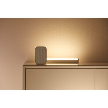 Lampe de table Philips WiZ LightBar LED Blanc, 1 lumière, Changeur de couleurs
