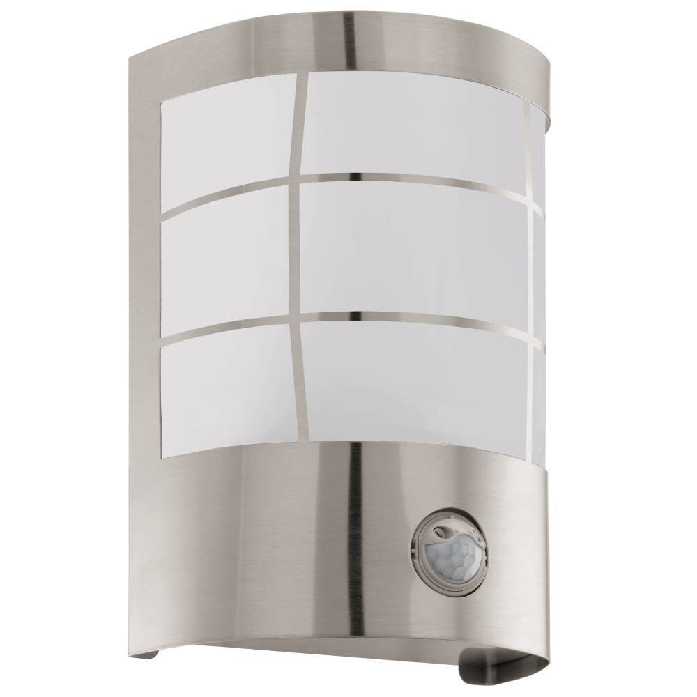 Applique murale d'extérieur Eglo CERNO LED Acier inoxydable, 1 lumière, Détecteur de mouvement main product photo