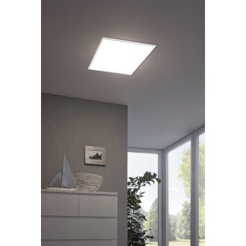 Plafonnier Eglo SALOBRENA-C LED Blanc, 1 lumière, Télécommandes, Changeur de couleurs