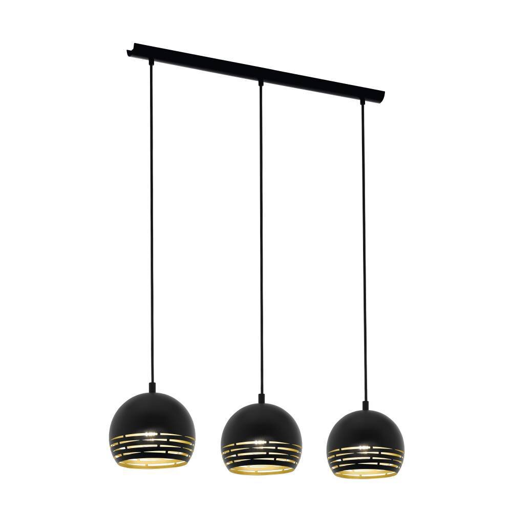 Suspension Eglo CAMASTRA Or, Noir, 3 lumières main product photo