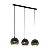 Suspension Eglo CAMASTRA Or, Noir, 3 lumières