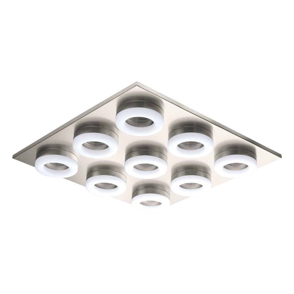 Plafonnier Eglo PALENA LED Nickel mat, 9 lumières main product photo