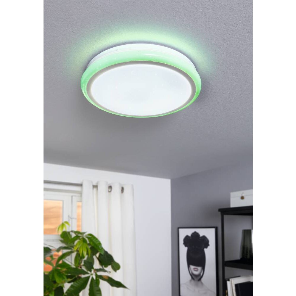 Plafonnier Eglo LIPARI LED Blanc, 2 lumières, Télécommandes main product photo