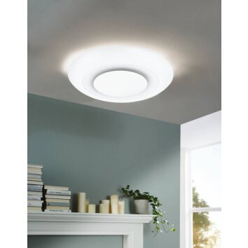 Plafonnier Eglo BATIDA LED Blanc, 1 lumière, Télécommandes Plafonnier Eglo BATIDA LED Blanc, 1 lumière, Télécommandes