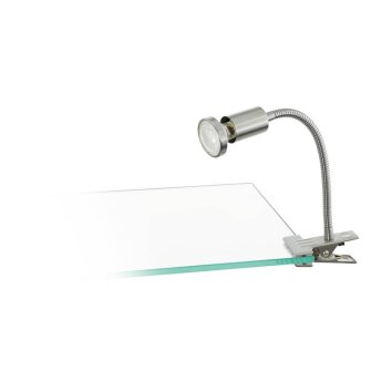 lampe â clipper Eglo LITOS LED Nickel mat, 1 lumière