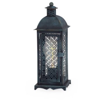 Lampe de table Eglo WINSHAM Vert, Noir, 1 lumière
