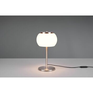 Lampe de table Trio Madison LED Nickel mat, 1 lumière