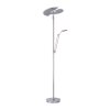 Lampadaire à vasque Paul Neuhaus PURE-MUTIL LED Acier brossé, 2 lumières