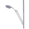 Lampadaire à vasque Paul Neuhaus PURE-MUTIL LED Acier brossé, 2 lumières