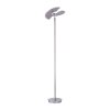 Lampadaire à vasque Paul Neuhaus PURE-MUTIL LED Acier brossé, 2 lumières