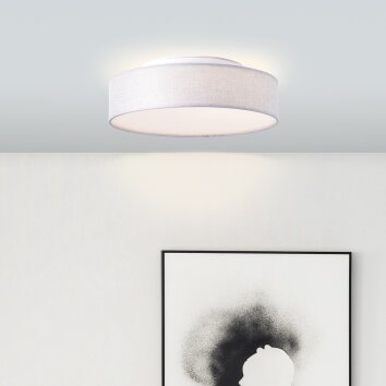 Plafonnier Brilliant Anissa LED Blanc, 1 lumière