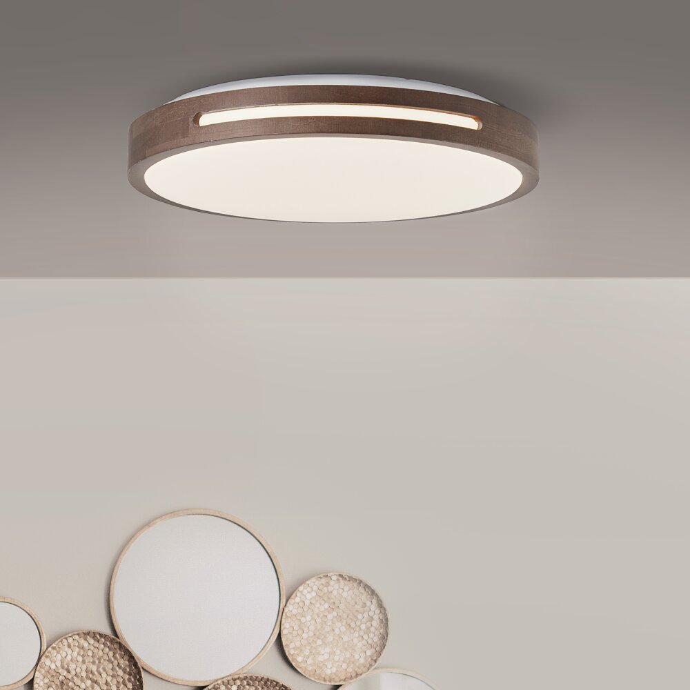 Plafonnier Brilliant Woodbury LED Blanc, 1 lumière main product photo