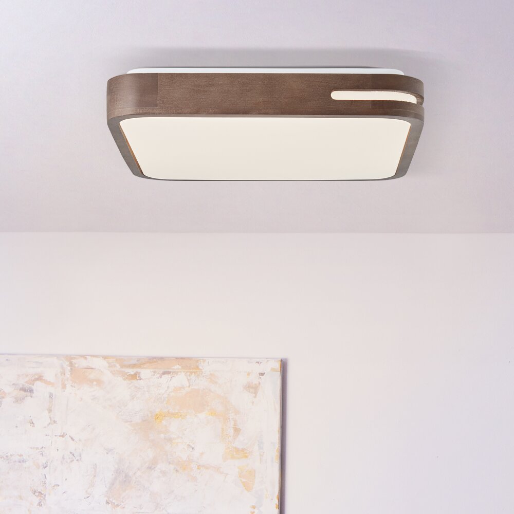 Plafonnier Brilliant Woodbury LED Blanc, 1 lumière main product photo