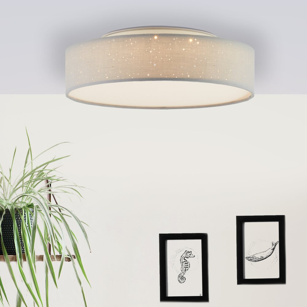 Plafonnier Brilliant Baska LED Blanc, 1 lumière main product photo
