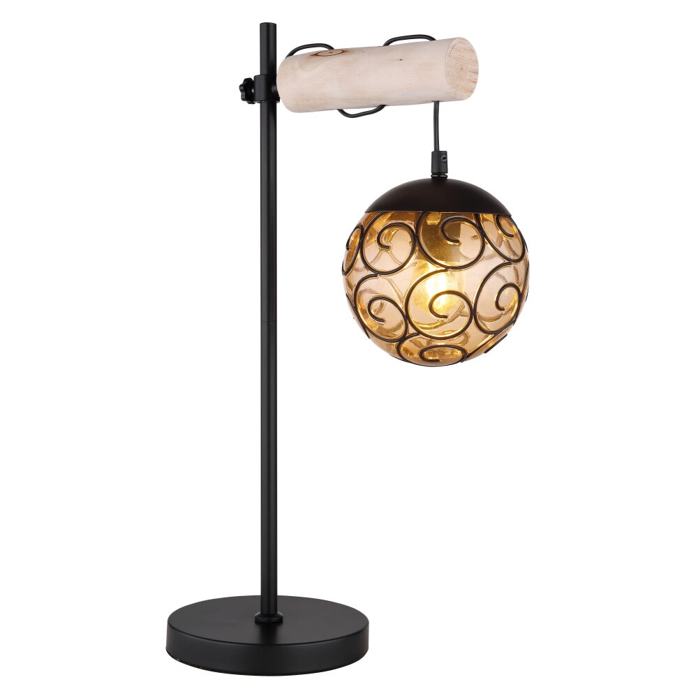 Lampe de table Globo MAXI Écru, Noir, 1 lumière main product photo