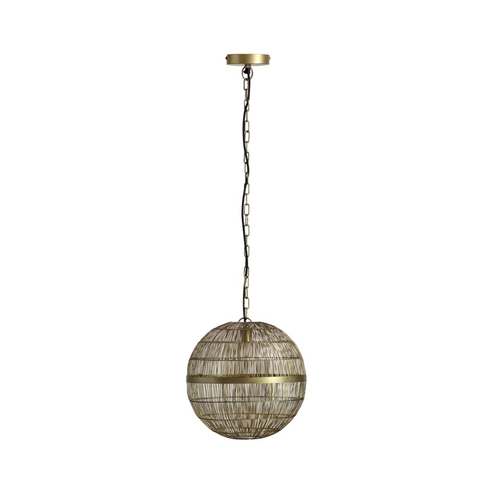 Suspension Globo HERMI Vieux laiton, 1 lumière main product photo