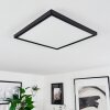 Plafonnier  Folgares LED Noir, 1 lumière