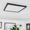 Plafonnier  Folgares LED Noir, 1 lumière