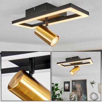 Plafonnier  Reboleiro LED Noir, 2 lumières