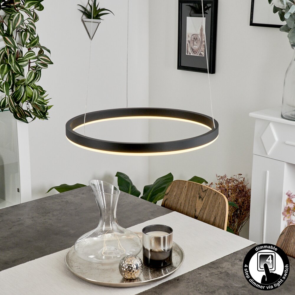 Suspension Barril LED Noir, 1 lumière main product photo