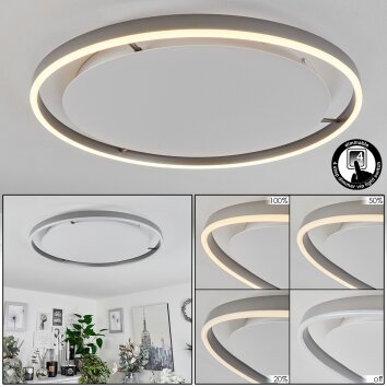 Plafonnier  Barril LED Blanc, 1 lumière