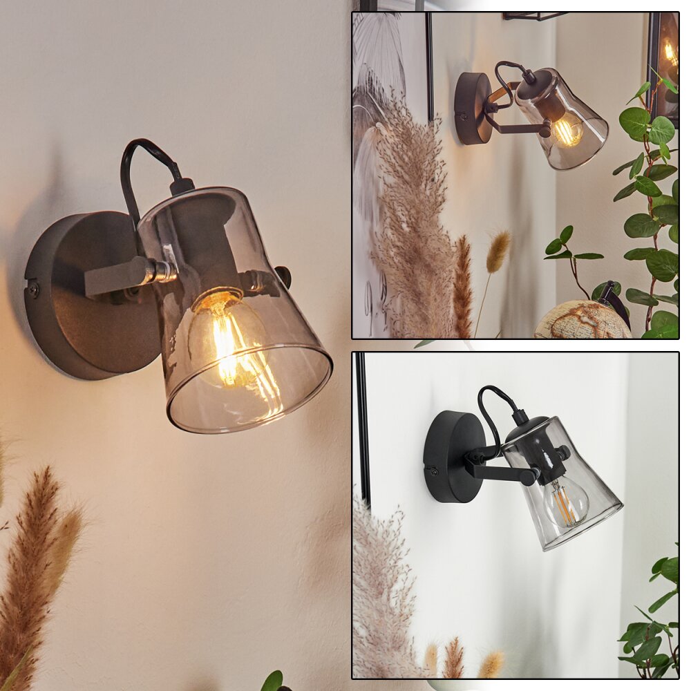 Applique murale  Trajouca Noir, 1 lumière main product photo