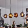 Suspension  Cabreiro Anthracite, 4 lumières