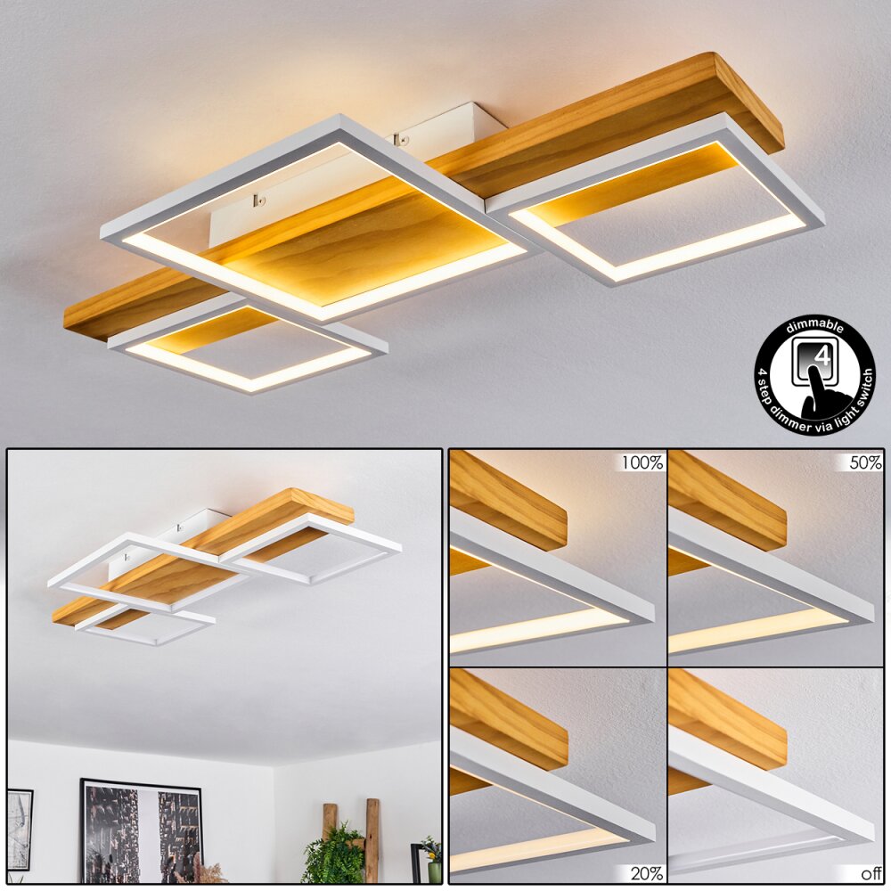 Plafonnier Pompu LED Écru, Blanc, 1 lumière main product photo