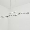 Suspension  Fernandaires LED Nickel mat, 12 lumières