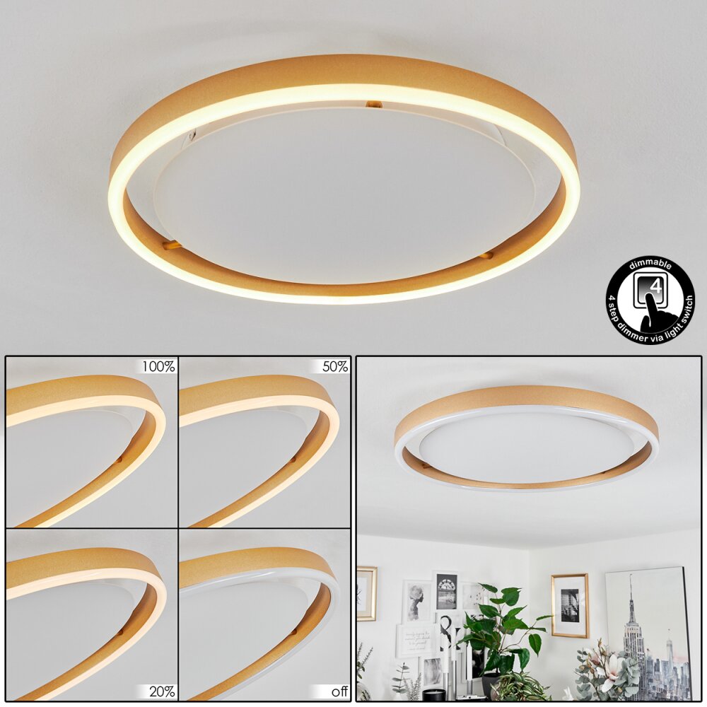 Plafonnier Barril LED Blanc, 1 lumière main product photo